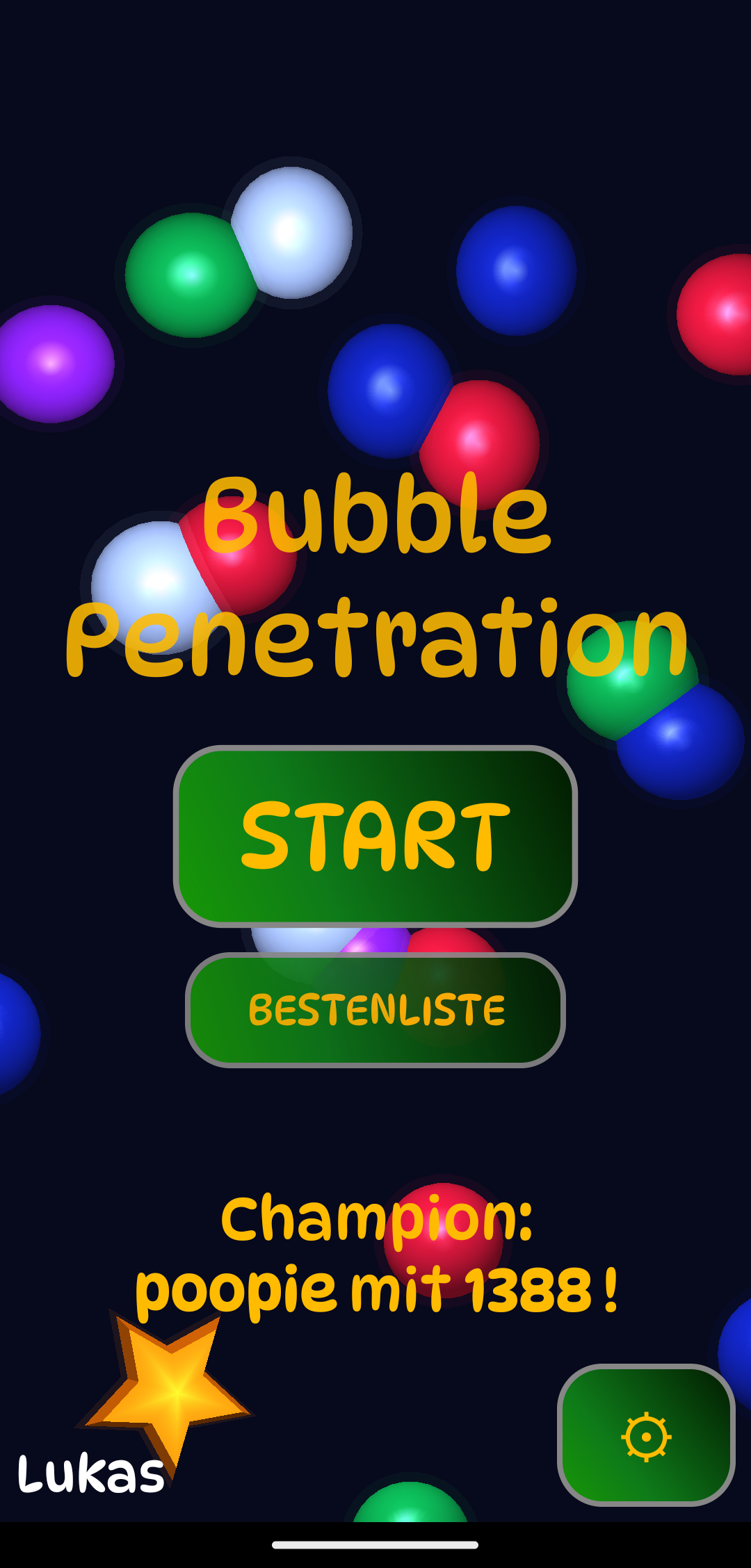 Bubble Penetration, App-Screenshot 1