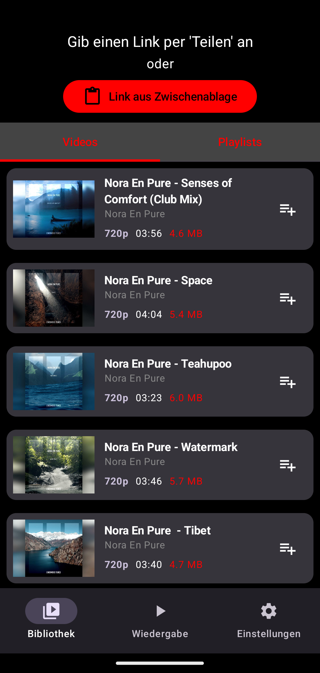 PlayOnDLNA, App-Screenshot 1