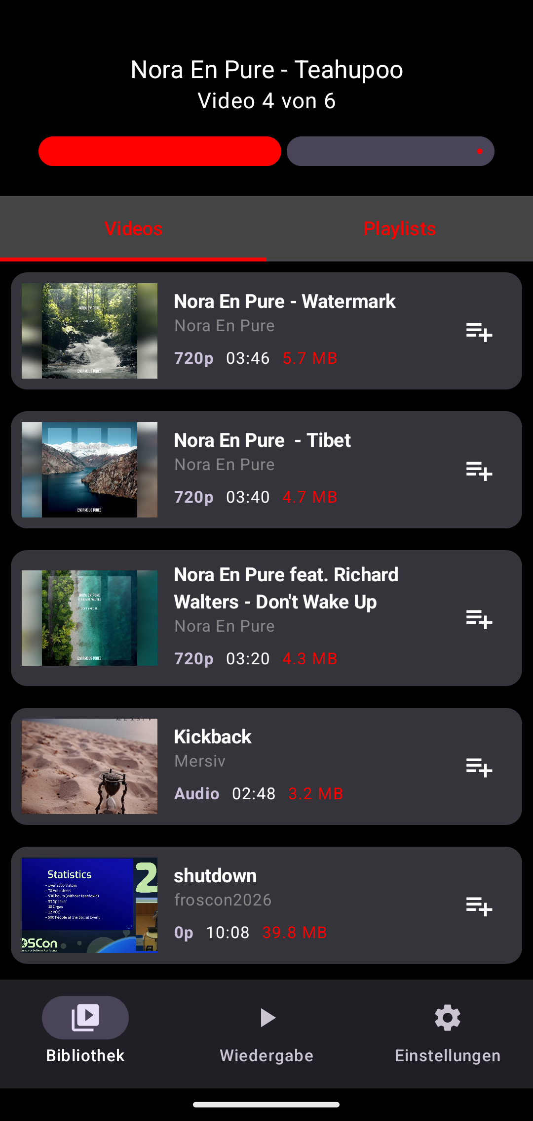 PlayOnDLNA, App-Screenshot 2